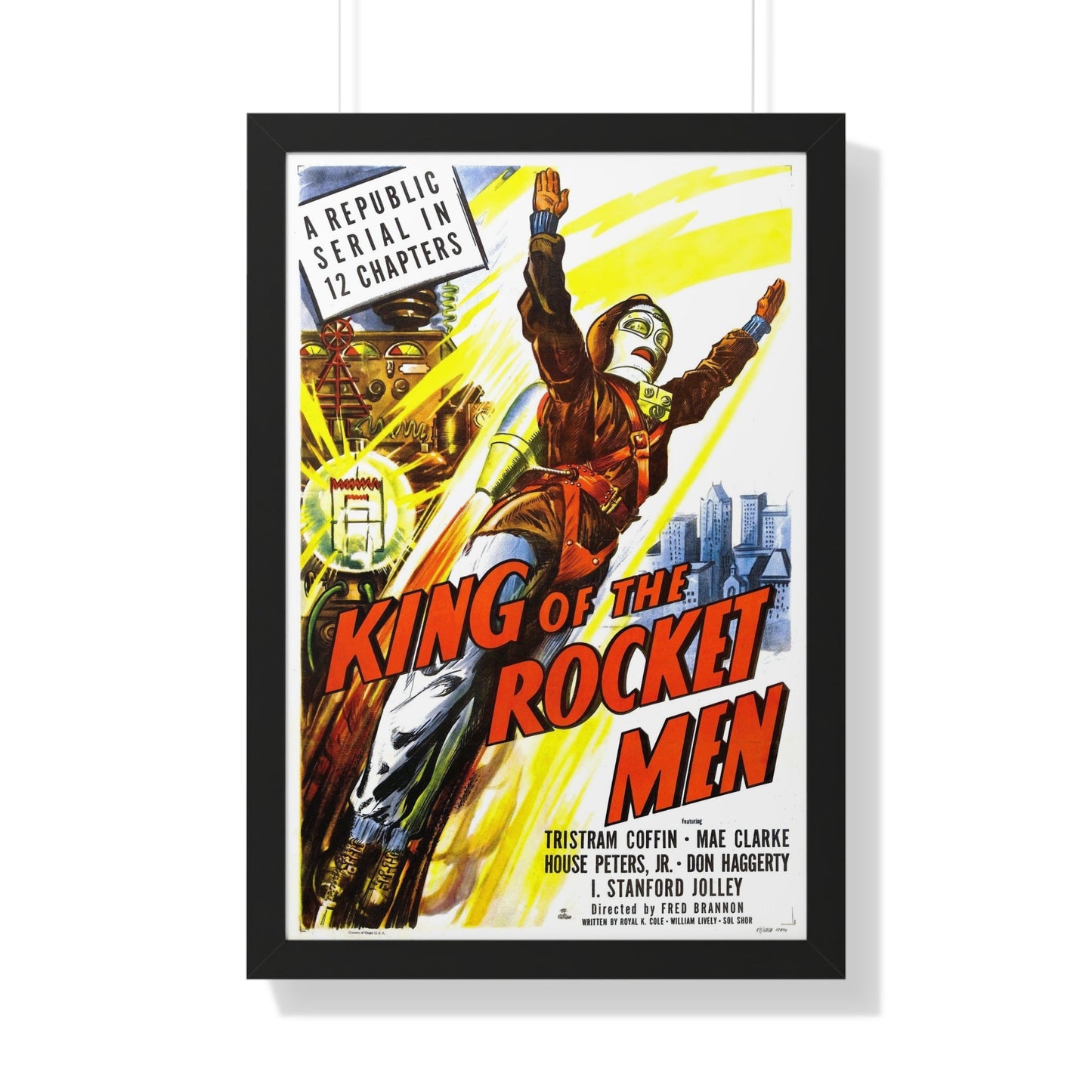 KING OF THE ROCKET MEN 1949 - Framed Movie Poster-20" x 30"-The Sticker Space