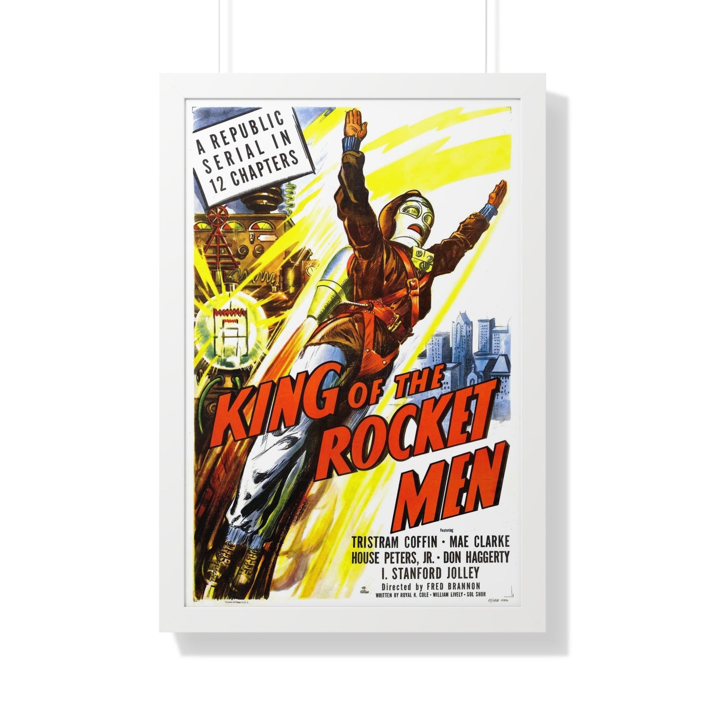 KING OF THE ROCKET MEN 1949 - Framed Movie Poster-20" x 30"-The Sticker Space