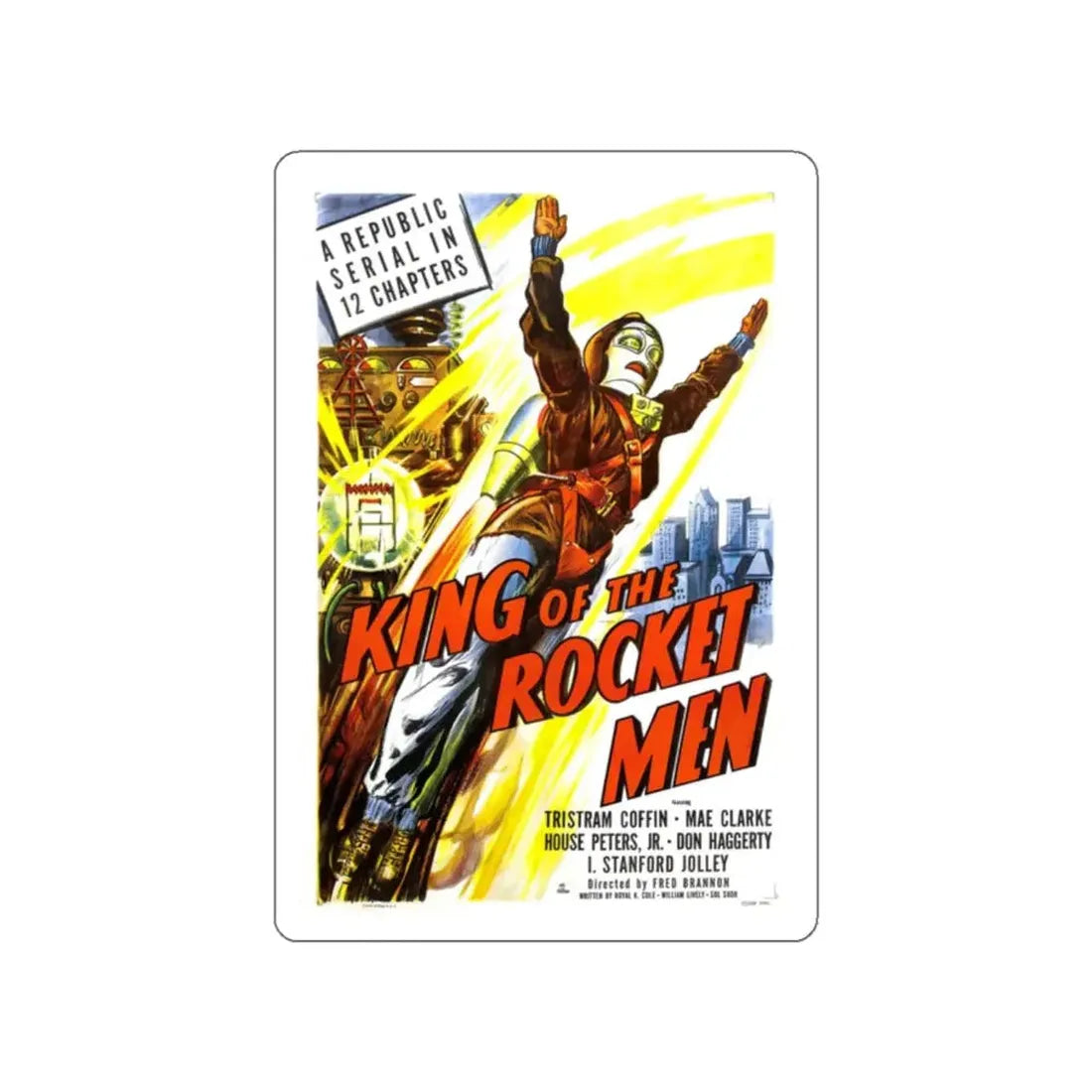 KING OF THE ROCKET MEN 1949 Movie Poster STICKER Vinyl Die-Cut Decal - The Sticker Space