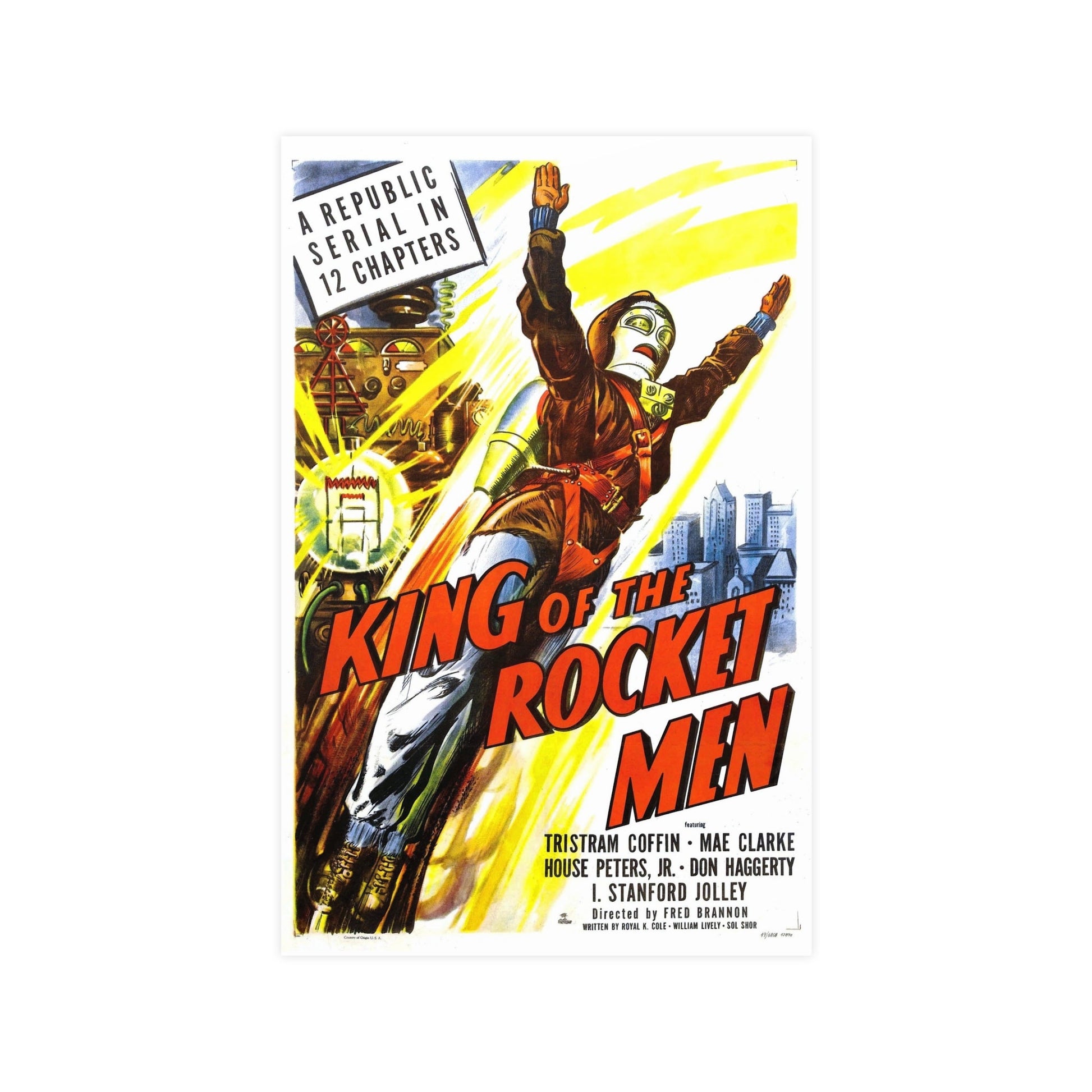 KING OF THE ROCKET MEN 1949 - Paper Movie Poster-11″ x 17″ (Vertical)-The Sticker Space