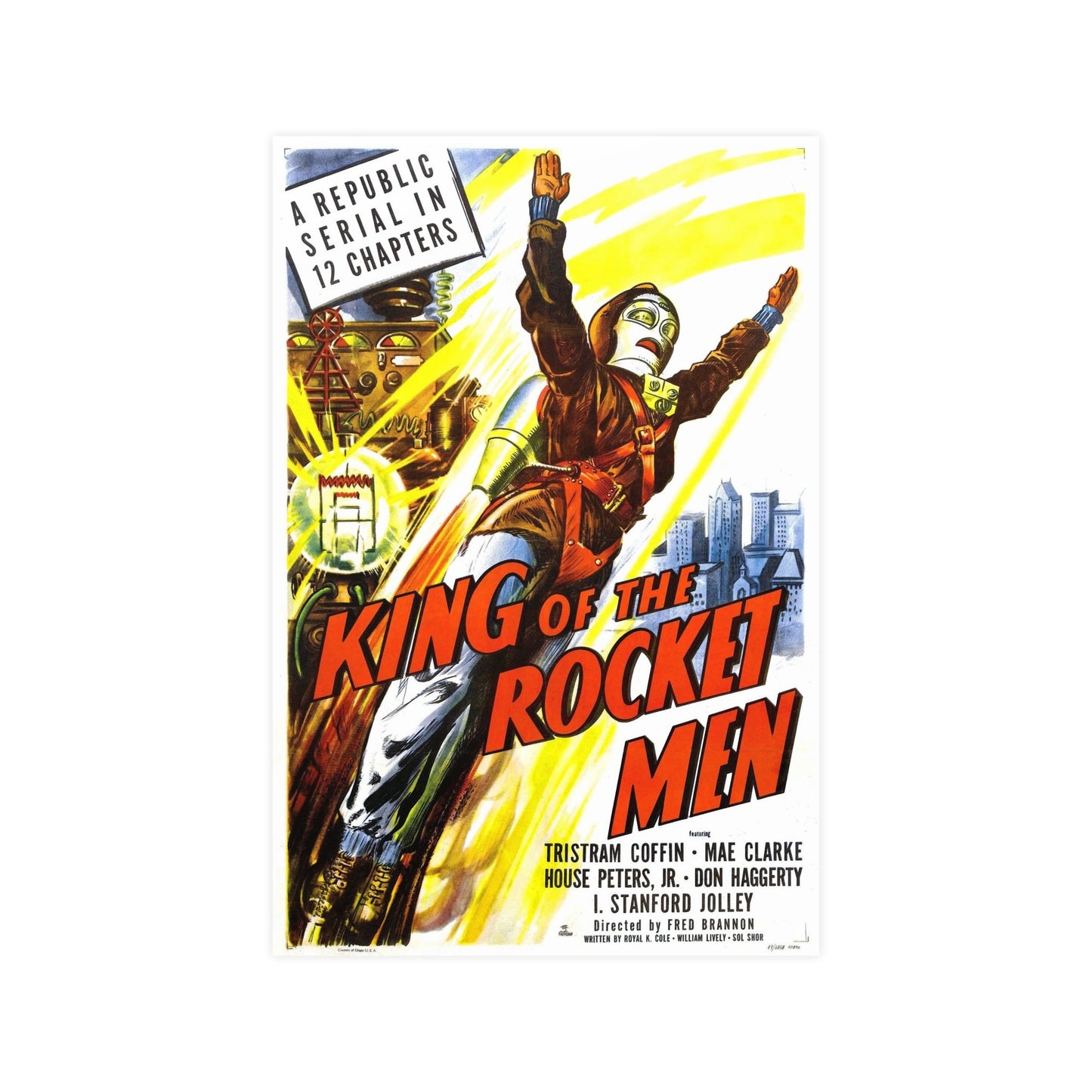 KING OF THE ROCKET MEN 1949 - Paper Movie Poster-12″ x 18″ (Vertical)-The Sticker Space