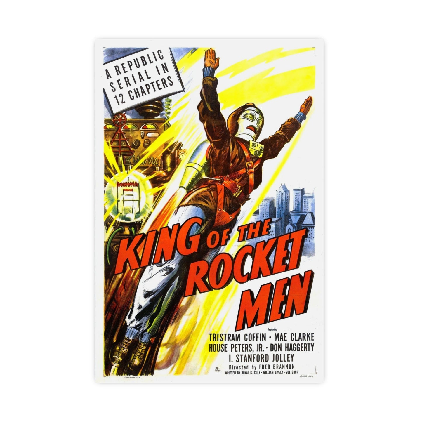 KING OF THE ROCKET MEN 1949 - Paper Movie Poster-16″ x 24″ (Vertical)-The Sticker Space