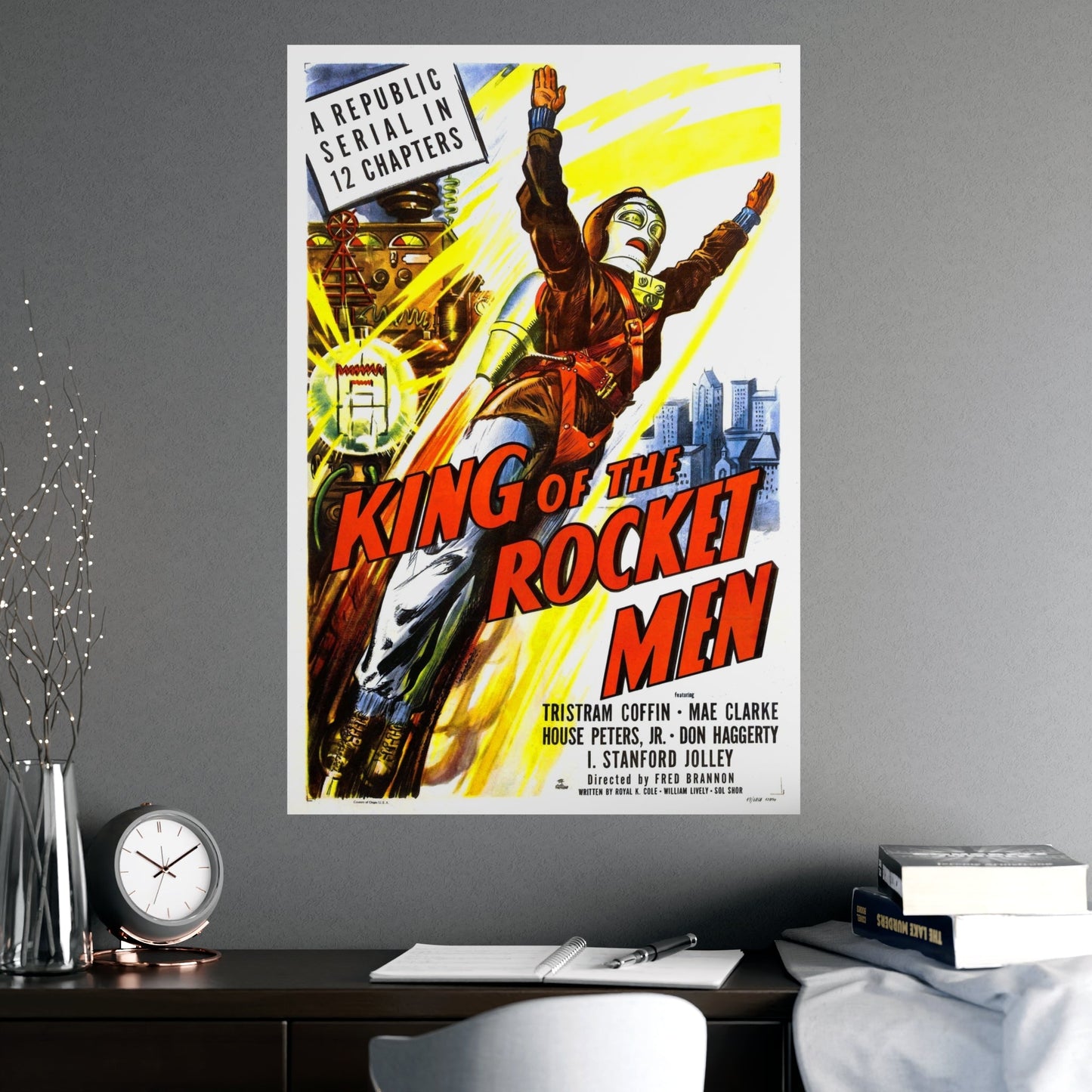 KING OF THE ROCKET MEN 1949 - Paper Movie Poster-The Sticker Space