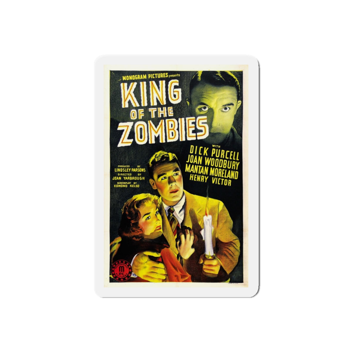 KING OF THE ZOMBIES 1941 Movie Poster - Refrigerator Magnet-4" x 4"-The Sticker Space