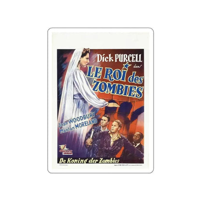KING OF THE ZOMBIES (BELGIAN) 1941 Movie Poster STICKER Vinyl Die-Cut Decal 4 Inch - The Sticker Space
