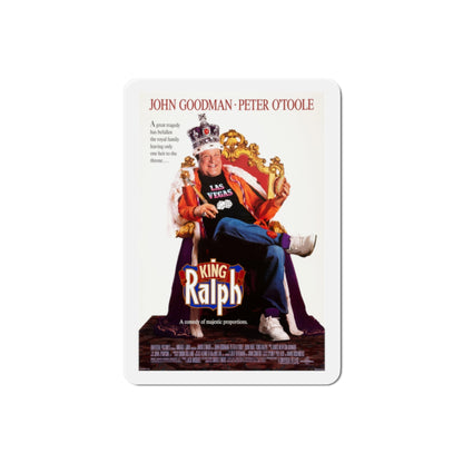 King Ralph 1991 Movie Poster Die-Cut Magnet-2" x 2"-The Sticker Space