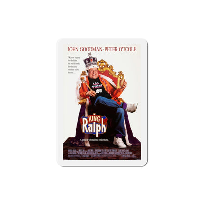 King Ralph 1991 Movie Poster Die-Cut Magnet-3" x 3"-The Sticker Space