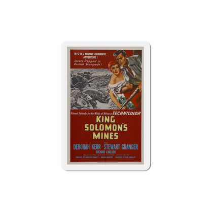 King Solomons Mines 1950 Movie Poster Die-Cut Magnet-4 Inch-The Sticker Space