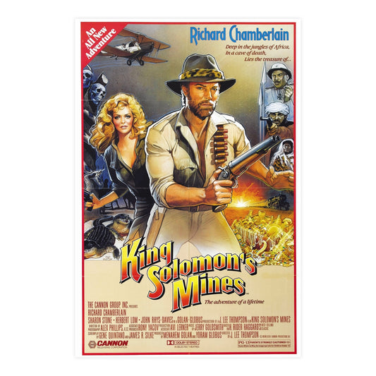KING SOLOMONS MINES 1985 - Paper Movie Poster-24″ x 36″ (Vertical)-The Sticker Space