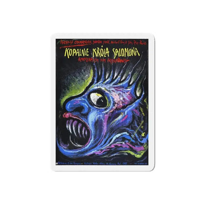 KING SOLOMONS MINES (POLISH) 1985 Movie Poster - Refrigerator Magnet 5 Inch Die-Cut - The Sticker Space