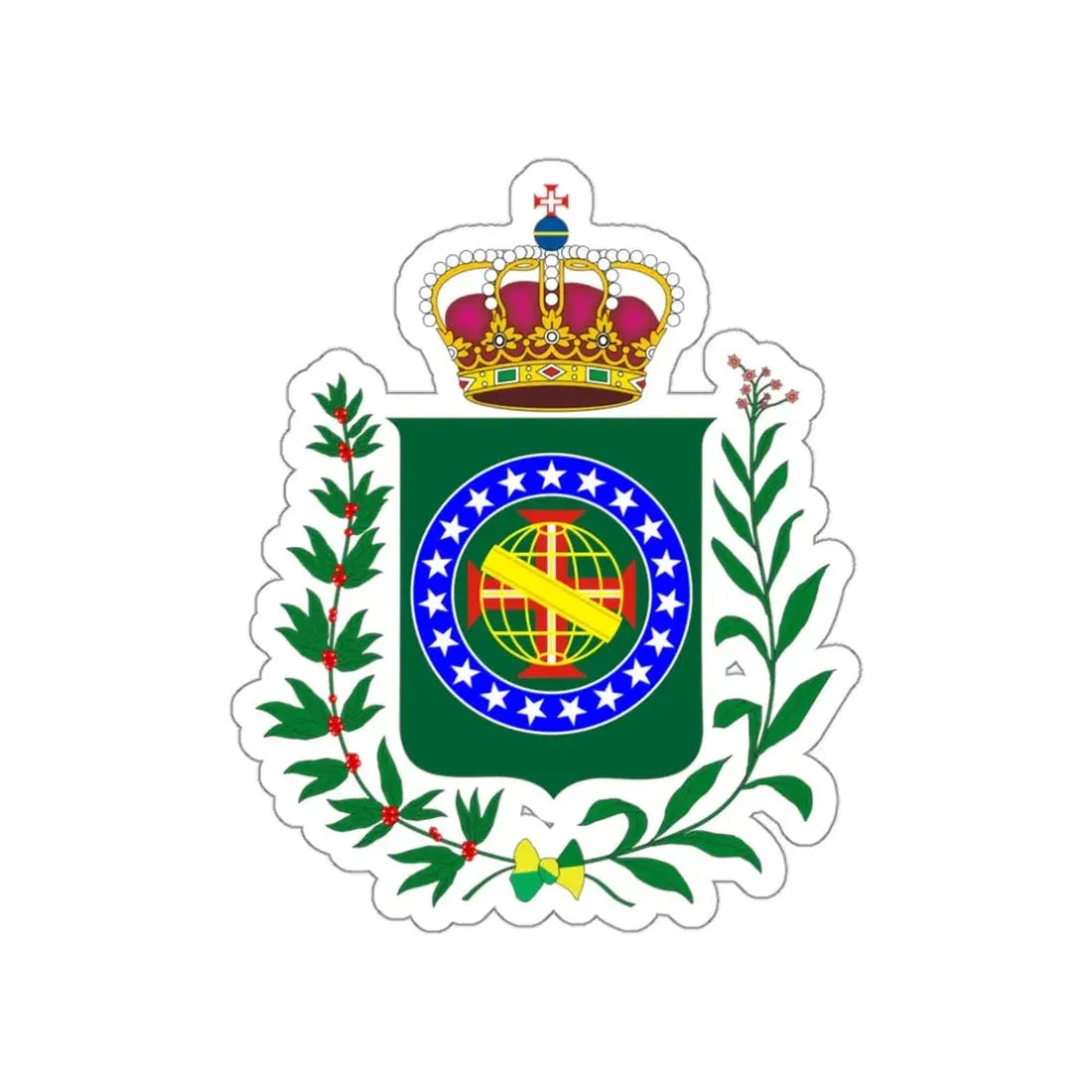 Kingdom of Brazil (18 september - 1 december 1822) STICKER Vinyl Die-Cut Decal - The Sticker Space