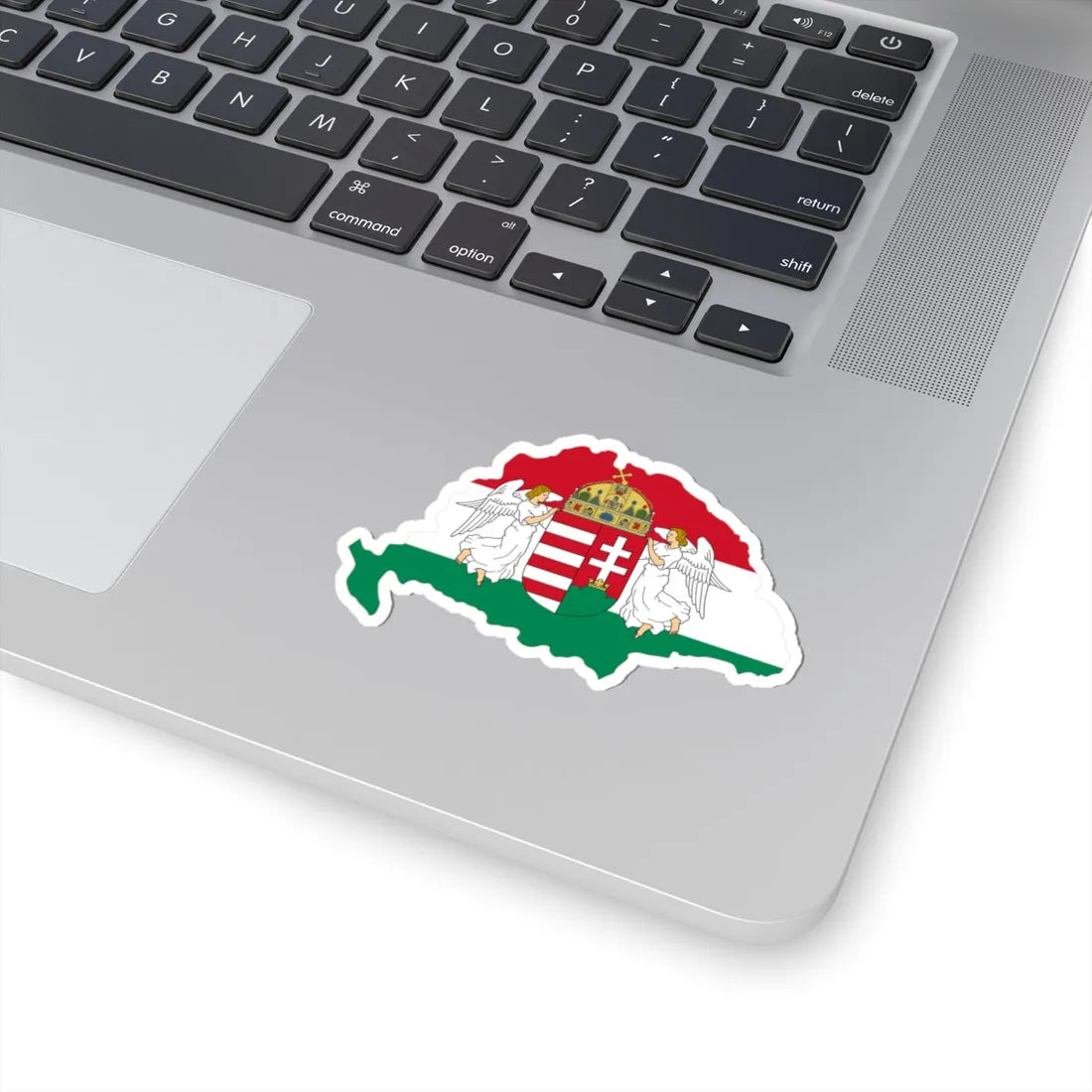 Kingdom of Hungary flag map (Hungary) STICKER Vinyl Kiss-Cut Decal - The Sticker Space