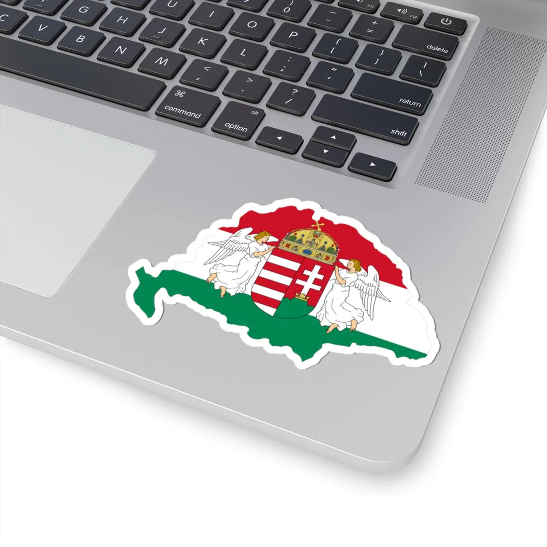 Kingdom of Hungary flag map (Hungary) STICKER Vinyl Kiss-Cut Decal - The Sticker Space