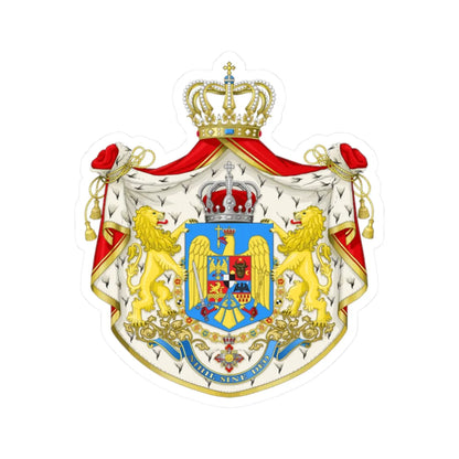 Kingdom of Romania - Big CoA (Oman) (Coat of Arms) STICKER Vinyl Kiss-Cut Decal - The Sticker Space