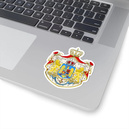 Kingdom of Romania - Big CoA (Oman) (Coat of Arms) STICKER Vinyl Kiss-Cut Decal - The Sticker Space