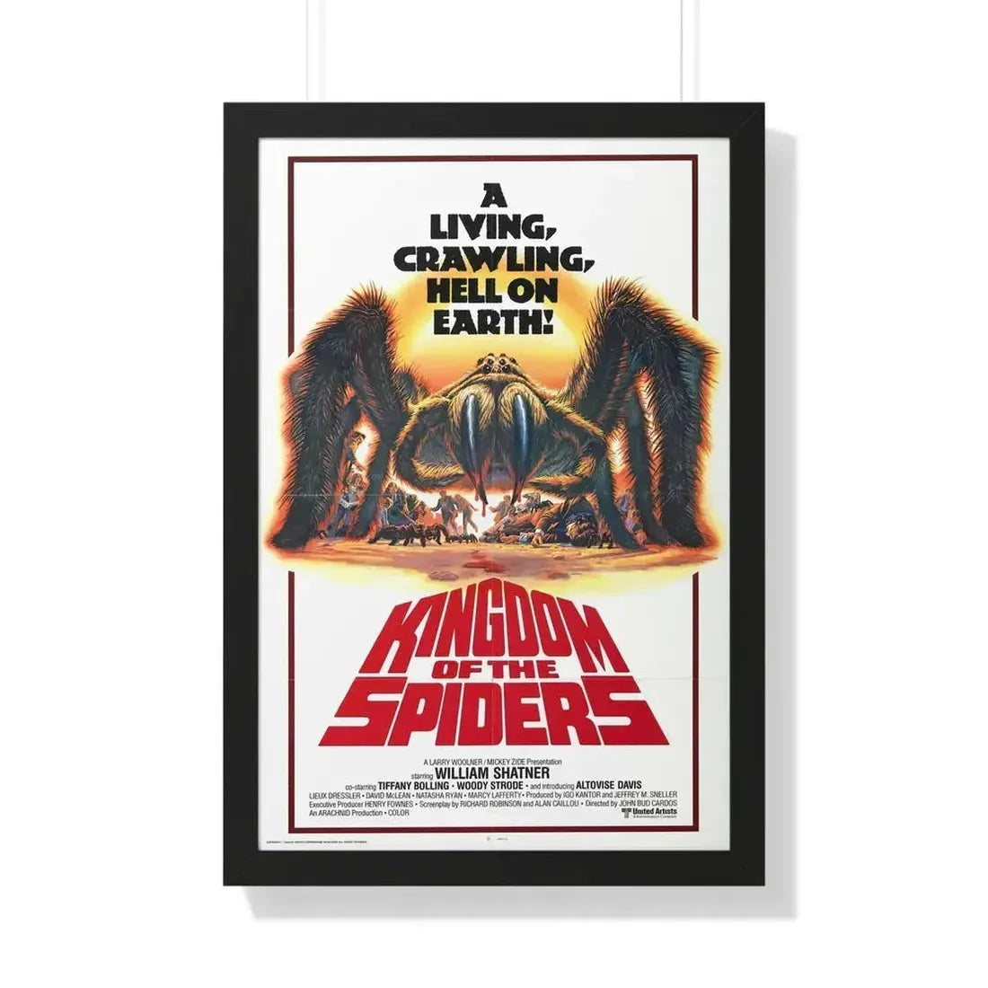 KINGDOM OF THE SPIDERS 1977 - Framed Movie Poster - The Sticker Space
