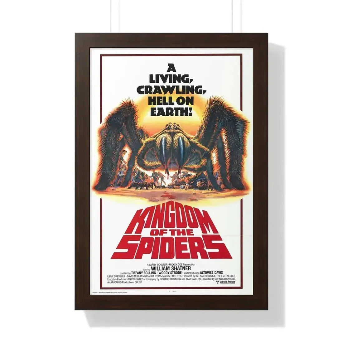 KINGDOM OF THE SPIDERS 1977 - Framed Movie Poster - The Sticker Space