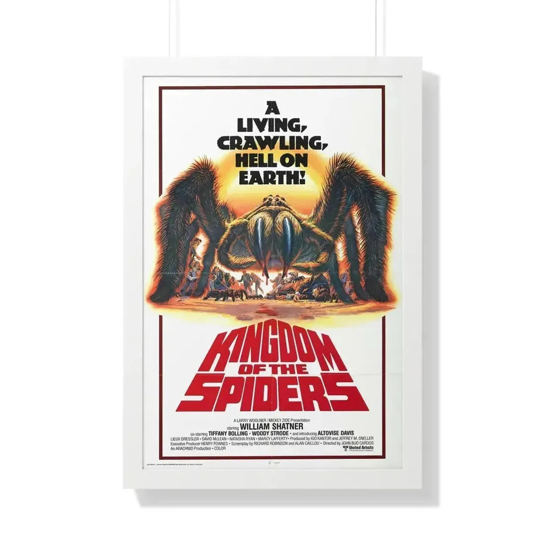 KINGDOM OF THE SPIDERS 1977 - Framed Movie Poster - The Sticker Space