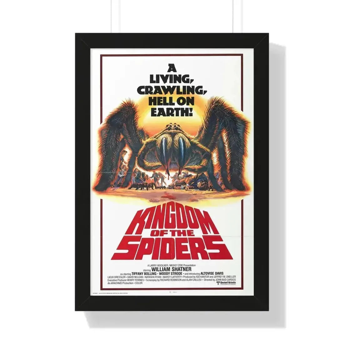 KINGDOM OF THE SPIDERS 1977 - Framed Movie Poster - The Sticker Space