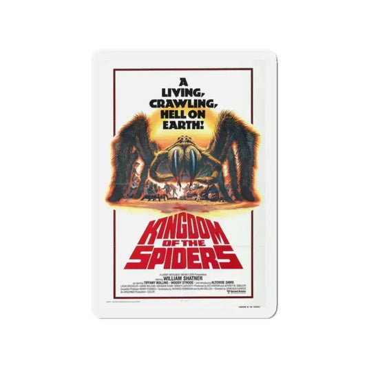 KINGDOM OF THE SPIDERS 1977 Movie Poster - Refrigerator Magnet 2 Inch Die-Cut - The Sticker Space