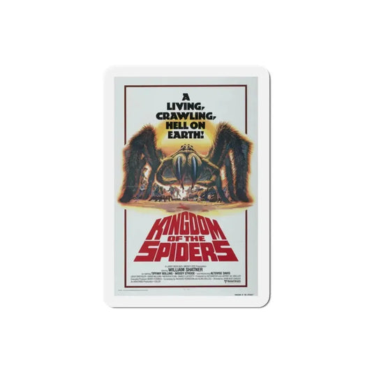 Kingdom of the Spiders 1977 Movie Poster Refrigerator Magnet 2 Inch - The Sticker Space