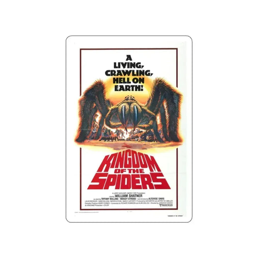 KINGDOM OF THE SPIDERS 1977 Movie Poster STICKER Vinyl Die-Cut Decal 2 Inch - The Sticker Space