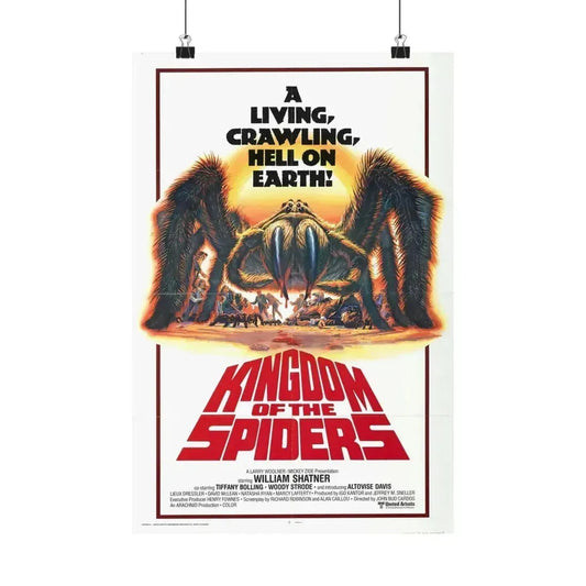 KINGDOM OF THE SPIDERS 1977 - Paper Movie Poster 12″ x 18″ Matte - The Sticker Space