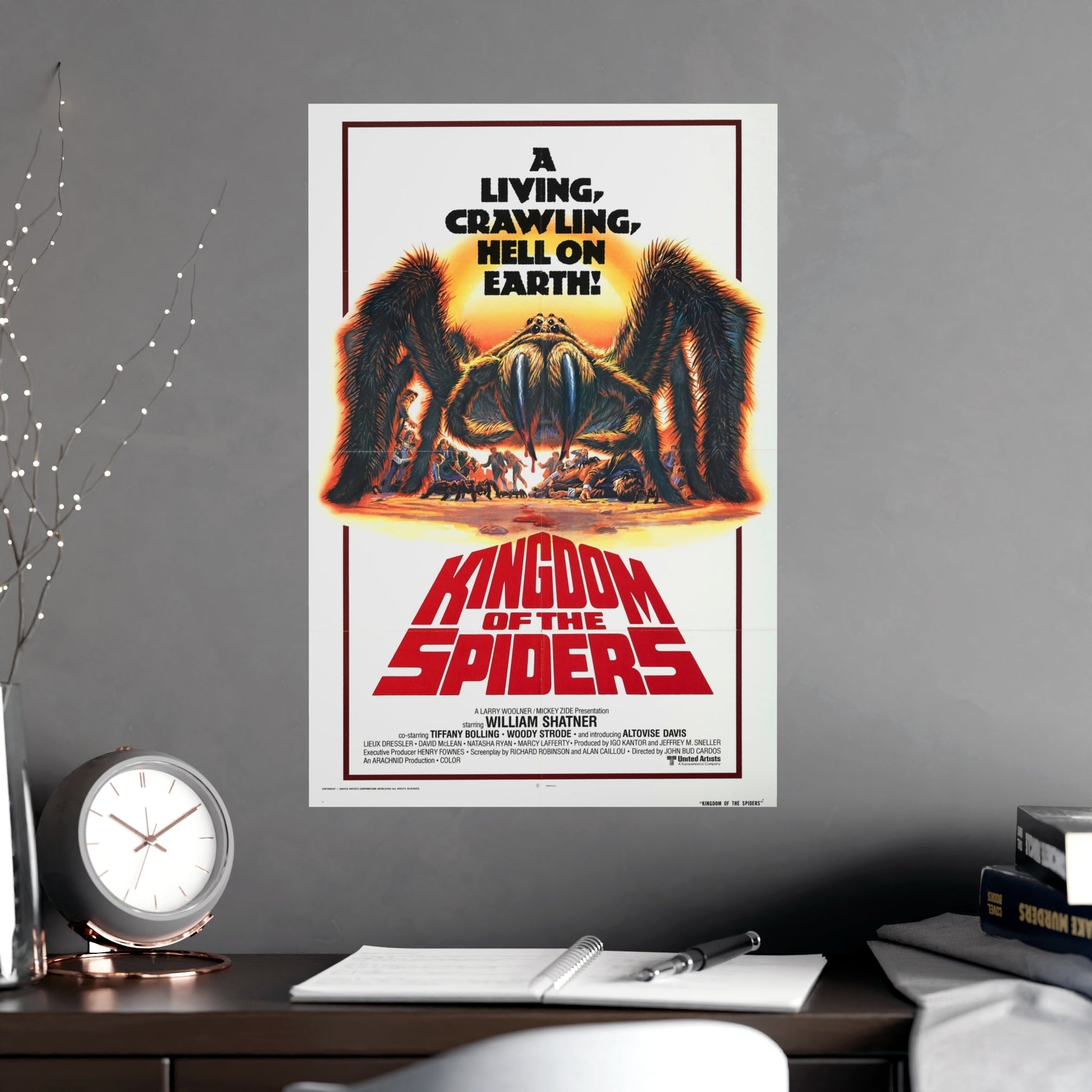KINGDOM OF THE SPIDERS 1977 - Paper Movie Poster-The Sticker Space