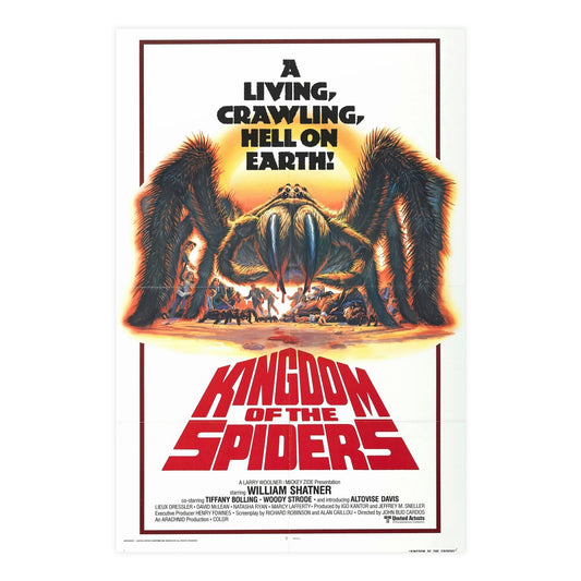 KINGDOM OF THE SPIDERS 1977 - Paper Movie Poster-24″ x 36″ (Vertical)-The Sticker Space
