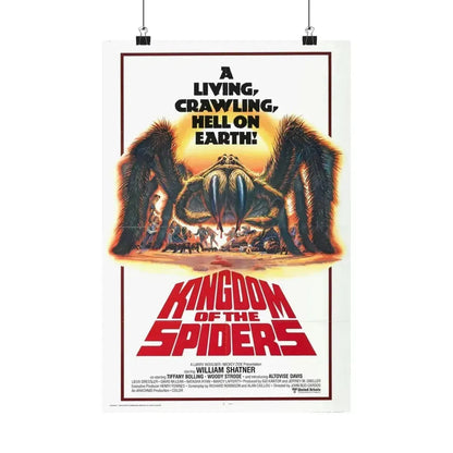 KINGDOM OF THE SPIDERS 1977 - Paper Movie Poster - The Sticker Space