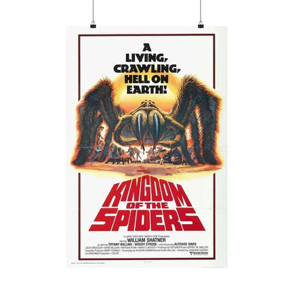KINGDOM OF THE SPIDERS 1977 - Paper Movie Poster - The Sticker Space