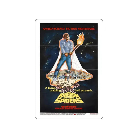 KINGDOM OF THE SPIDERS (2) 1977 Movie Poster STICKER Vinyl Die-Cut Decal 2 Inch - The Sticker Space
