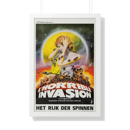 KINGDOM OF THE SPIDERS (BELGIAN) 1977 - Framed Movie Poster 20" x 30" White - The Sticker Space