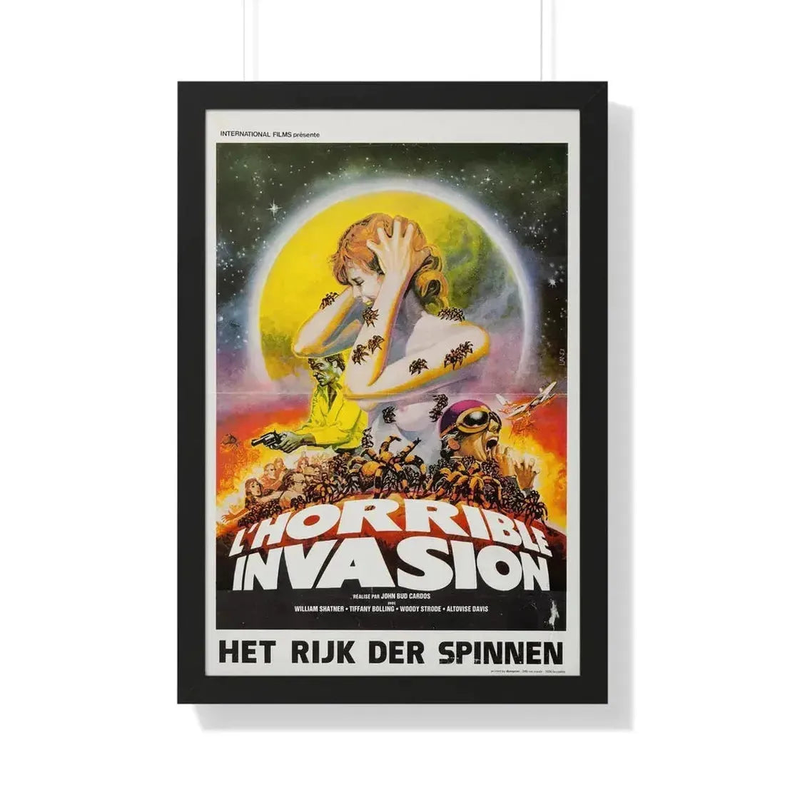 KINGDOM OF THE SPIDERS (BELGIAN) 1977 - Framed Movie Poster - The Sticker Space