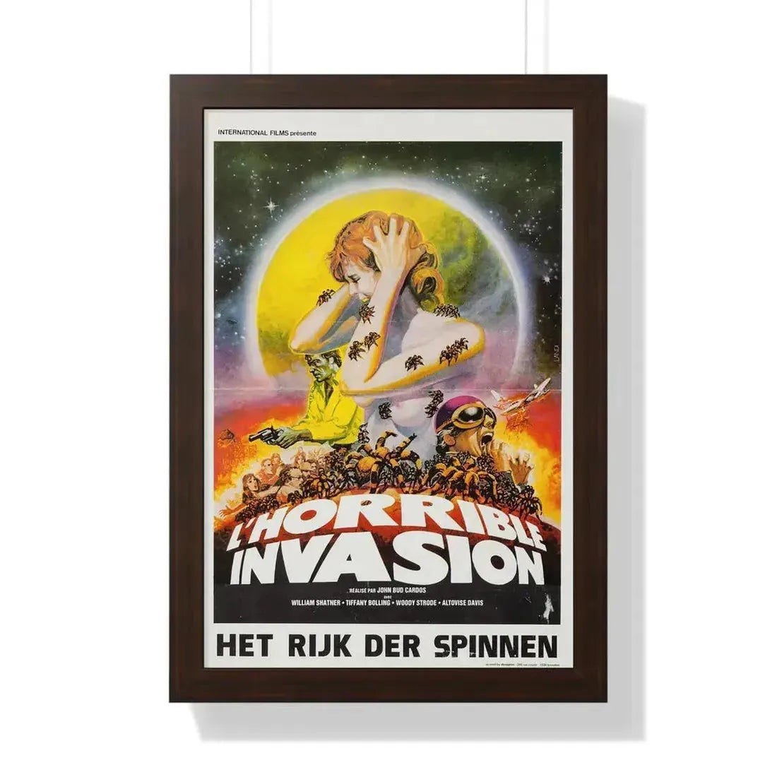 KINGDOM OF THE SPIDERS (BELGIAN) 1977 - Framed Movie Poster - The Sticker Space