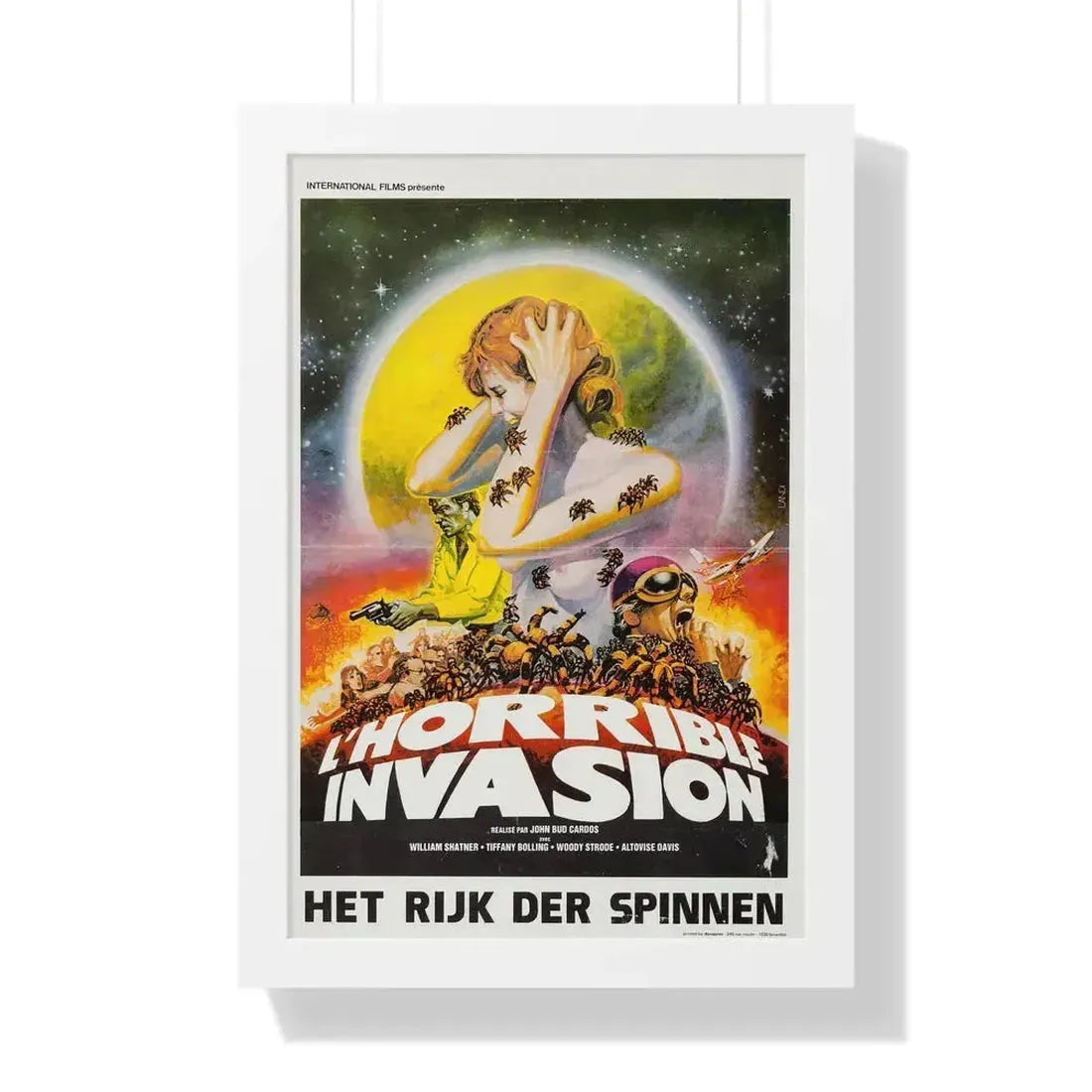 KINGDOM OF THE SPIDERS (BELGIAN) 1977 - Framed Movie Poster - The Sticker Space