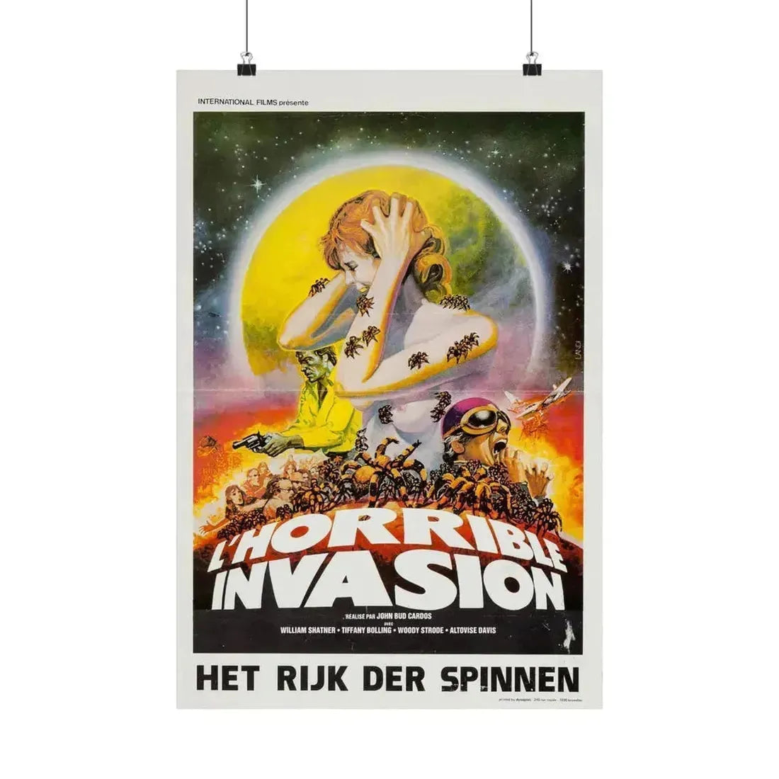 KINGDOM OF THE SPIDERS (BELGIAN) 1977 - Paper Movie Poster 16″ x 24″ Matte - The Sticker Space