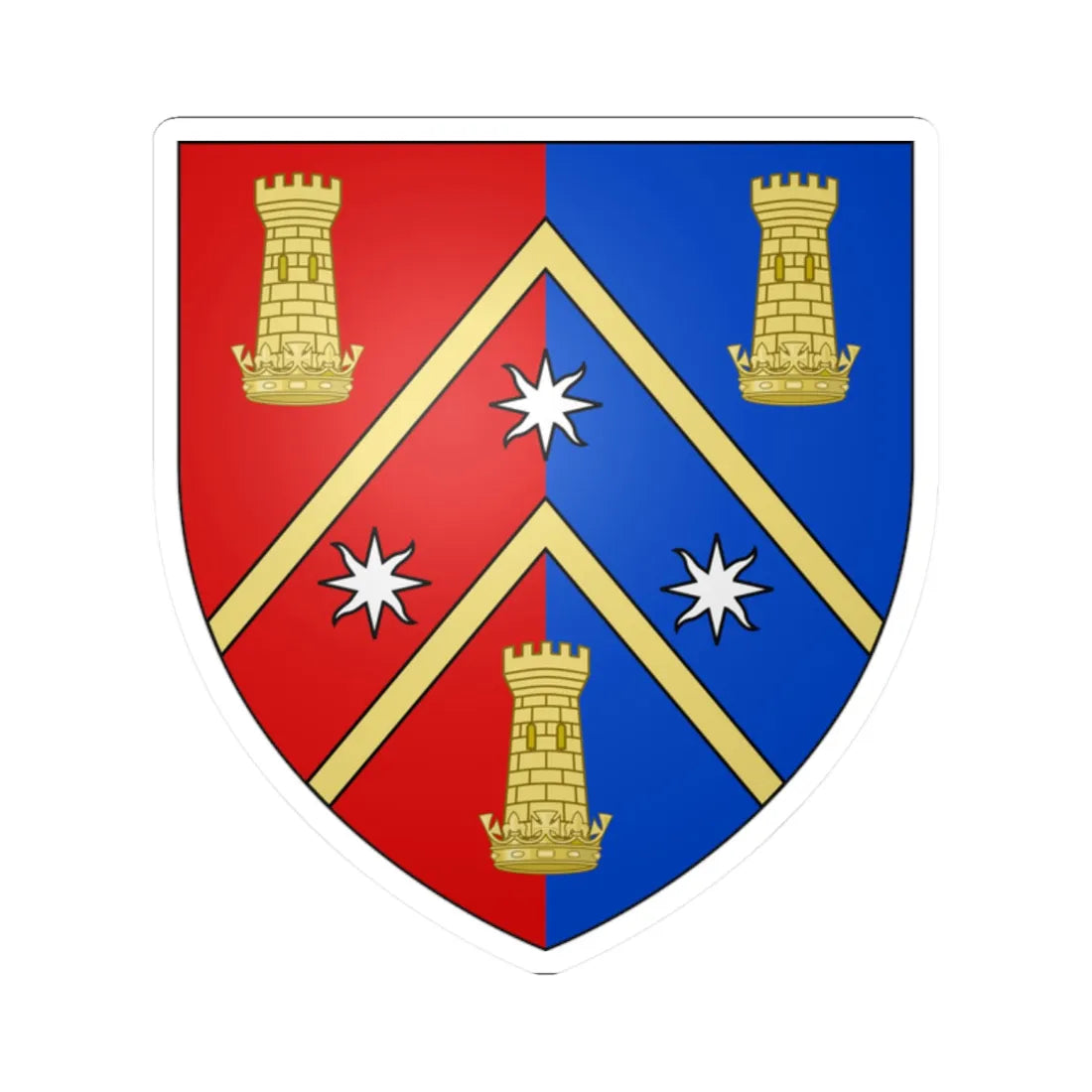 Kings College Auckland coat of arms (New Zealand) (Coat of Arms) STICKER Vinyl Kiss-Cut Decal 2 Inch White - The Sticker Space