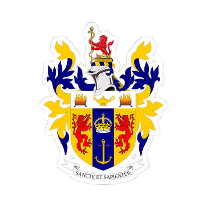 Kings College London full achievement (United Kingdom) (Coat of Arms) STICKER Vinyl Kiss-Cut Decal 4 Inch White - The Sticker Space