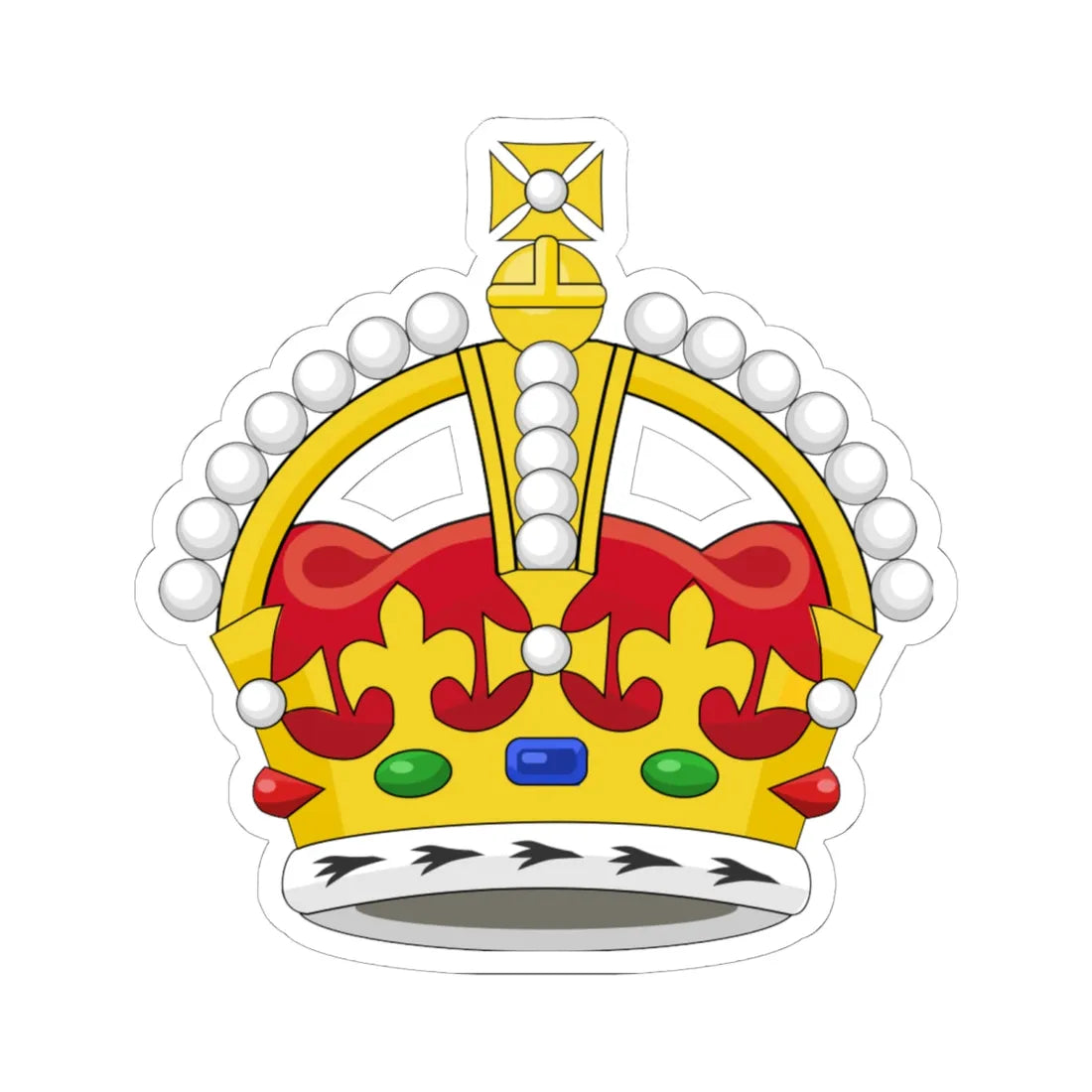 Kings Crown (United Kingdom) (Coat of Arms) STICKER Vinyl Kiss-Cut Decal - The Sticker Space
