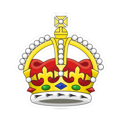 Kings Crown variant (United Kingdom) (Coat of Arms) STICKER Vinyl Kiss-Cut Decal 2 Inch White - The Sticker Space