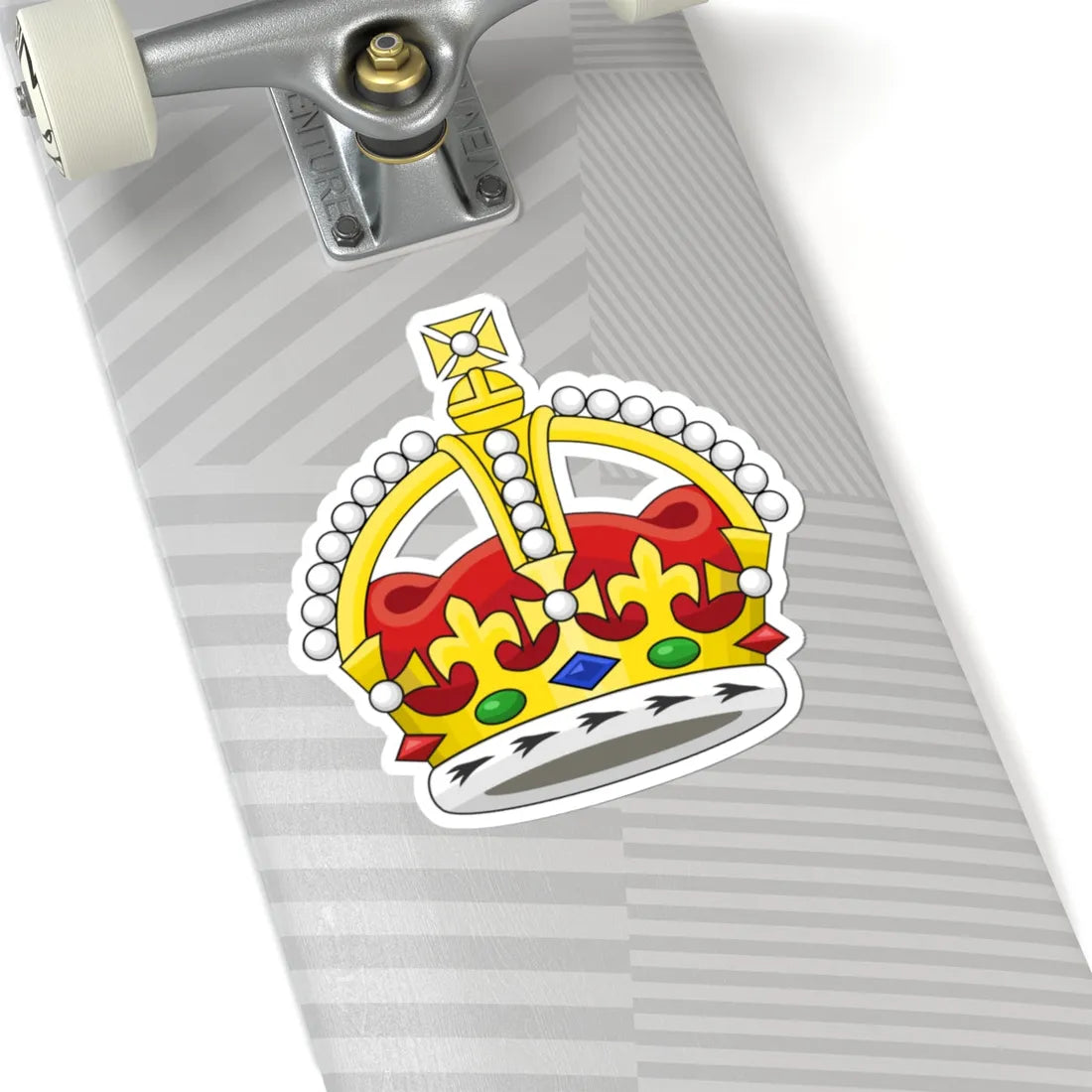 Kings Crown variant (United Kingdom) (Coat of Arms) STICKER Vinyl Kiss-Cut Decal - The Sticker Space