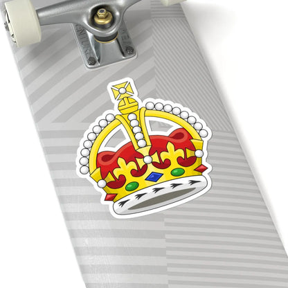 Kings Crown variant (United Kingdom) (Coat of Arms) STICKER Vinyl Kiss-Cut Decal - The Sticker Space