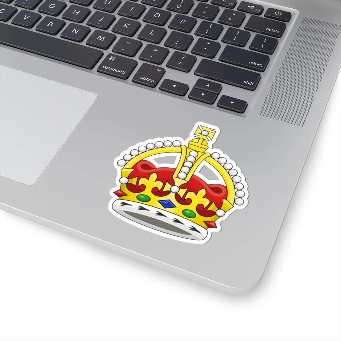 Kings Crown variant (United Kingdom) (Coat of Arms) STICKER Vinyl Kiss-Cut Decal - The Sticker Space