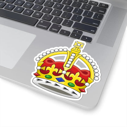 Kings Crown variant (United Kingdom) (Coat of Arms) STICKER Vinyl Kiss-Cut Decal - The Sticker Space