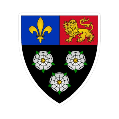 Kingscollegearms-alternative (England) (Coat of Arms) STICKER Vinyl Kiss-Cut Decal 4 Inch White - The Sticker Space