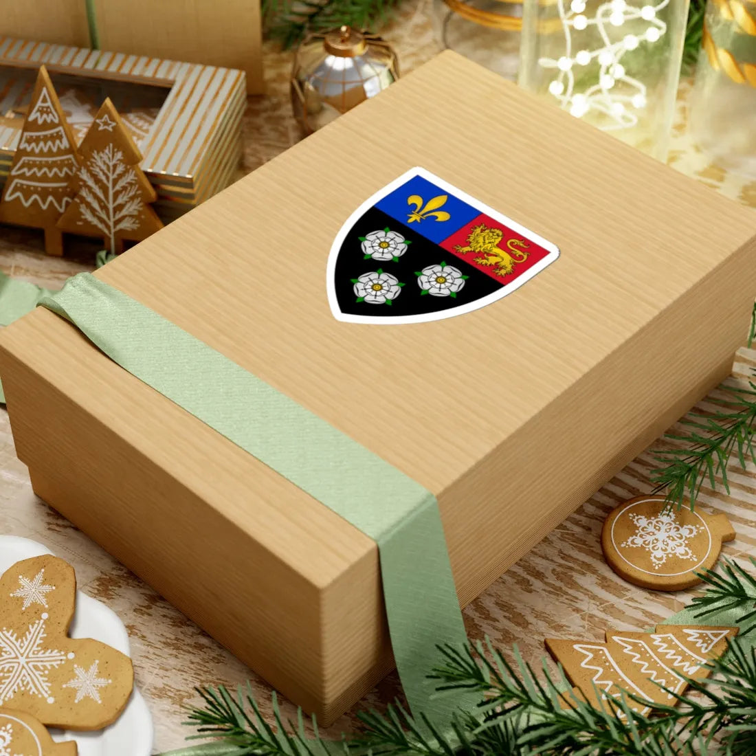 Kingscollegearms-alternative (England) (Coat of Arms) STICKER Vinyl Kiss-Cut Decal - The Sticker Space