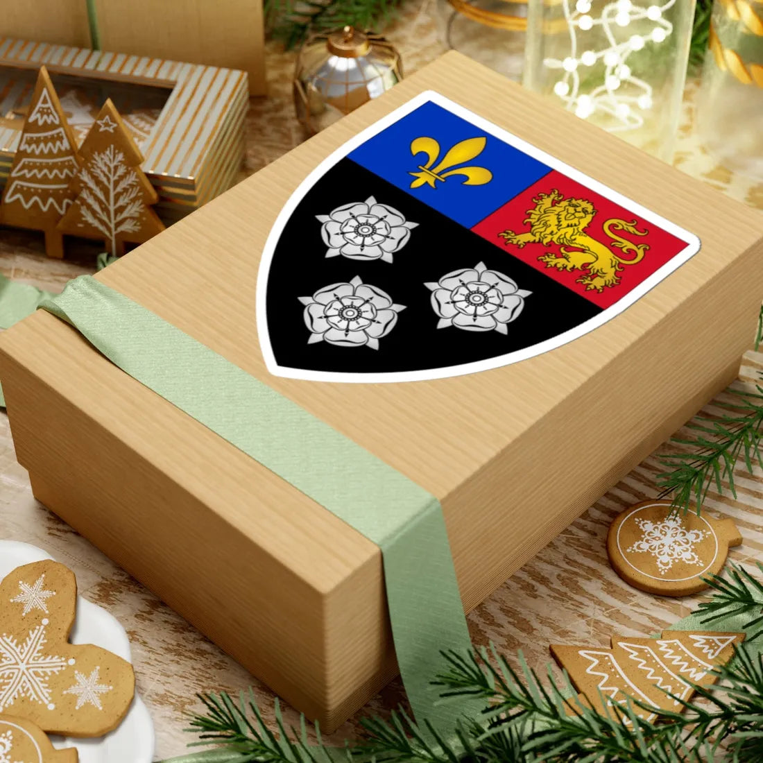 Kingscollegearms (England) (Coat of Arms) STICKER Vinyl Kiss-Cut Decal - The Sticker Space