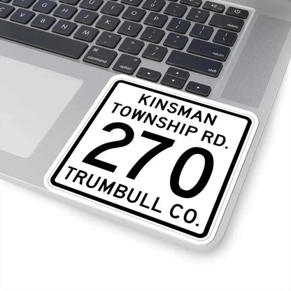 Kinsman Township Route 270 Trumbull County Ohio (Ohio) (Road Sign) STICKER Vinyl Kiss-Cut Decal - The Sticker Space