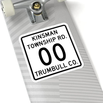 Kinsman Township Trumbull County Ohio route shield template (Ohio) (Road Sign) STICKER Vinyl Kiss-Cut Decal - The Sticker Space